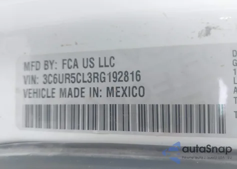 2024 Ram 2500 Tradesman 4X4 6'4 Box from USA, damaged, VIN 3C6UR5CL3RG192816